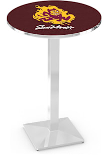 Arizona State Sun Devils Sparky Chrome Square Base Pub Table