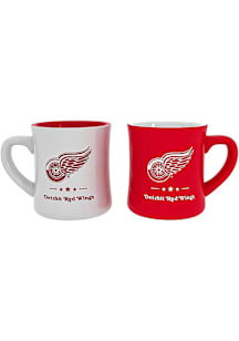 Detroit Red Wings 10oz  2Pk Ceramic Mug - Red