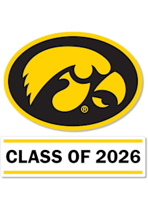 Iowa Hawkeyes 3 Inch Class of 2026 Auto Decal - Gold