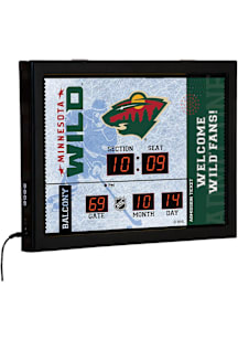 Minnesota Wild Scoreboard Wall Clock