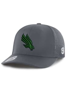 Summit Sportswear North Texas Mean Green The T Adjustable Hat - Charcoal
