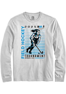 Summit Sportswear Big Ten White 2025 Field Hockey Tournament Long Sleeve T Shirt