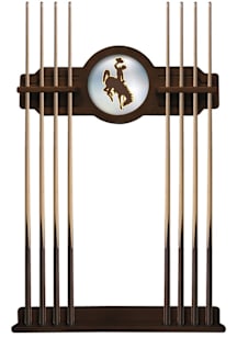 Wyoming Cowboys Solid Wood Cue Rack Pool Table