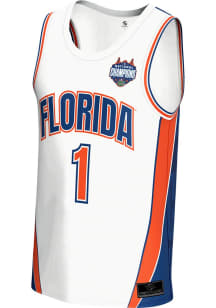 ProSphere Florida Gators Youth 2025 National Champions White Basketball Jersey