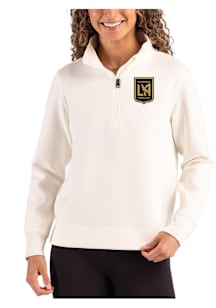 Cutter and Buck Los Angeles FC Womens White Roam Qtr Zip