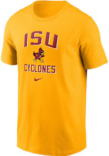 Nike Iowa State Cyclones Gold Cyclones Walking Cy Short Sleeve T Shirt