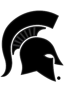Michigan State Spartans Black Out Auto Decal - Black