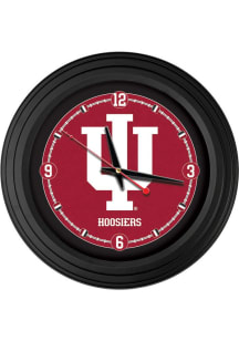 Black Indiana Hoosiers Traditional Wall Clock