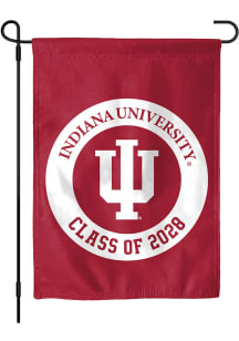 Red Indiana Hoosiers Class of 2028 Garden Flag