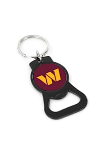 Washington Commanders Bottle Opener Keychain - Black