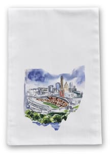 Cincinnati State Shape Fball Stadium Tea Towel
