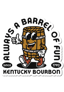 Kentucky Always a Barrel of Fun Stickers