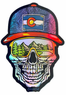 Colorado Holographic Skull Stickers