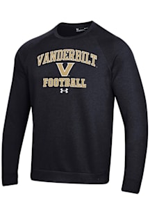 Under Armour Vanderbilt Commodores Mens Black Football Rival Long Sleeve Crew Sweatshirt