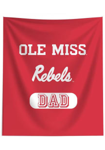 Ole Miss Rebels Dad 50x60 Tapestry Blanket