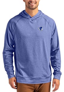 Cutter and Buck Seton Hall Pirates Mens Blue Adapt Knit Hood Long Sleeve Hoodie