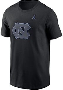 Nike North Carolina Tar Heels Black Color Pop Jordan Short Sleeve T Shirt