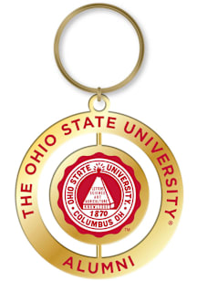 Red Ohio State Buckeyes Alumni Spinner Keychain