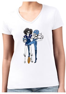 4Her Tennessee Titans Womens White Football Girls Short Sleeve T-Shirt