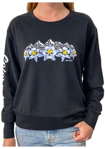 Colorado Womens  Mountain Flowers Crew Sweatshirt