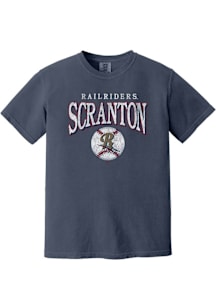 Summit Sportswear Scranton Wilkes Womens Blue Homerun Short Sleeve T-Shirt