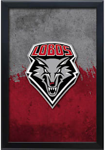 New Mexico Lobos Snap Frame LED Sign - Black