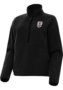 Antigua Sacramento Republic FC Womens Black Figure Qtr Zip