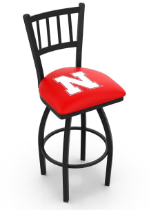 Black Nebraska Cornhuskers Swivel Counter Pub Stool