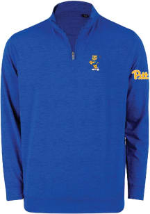 Mens Blue Pitt Panthers Golf Roc Victory Lights Flash Reflective Two Hit Qtr Zip Pullover
