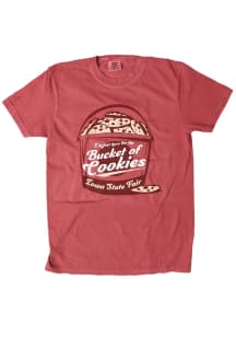 Bozz Prints Iowa Red Bucket of Cookies Short Sleeve Fashion T Shirt