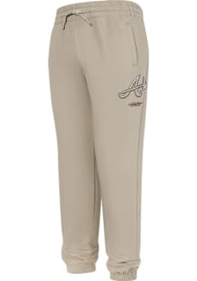 Pro Standard Atlanta Braves Youth Tan Neutral Sweatpants