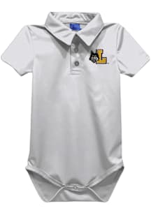 Vive La Fete Loyola Ramblers Baby White Team Short Sleeve One Piece Polo