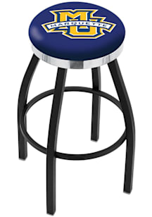 Marquette Golden Eagles Chrome Seat Pub Stool - Black