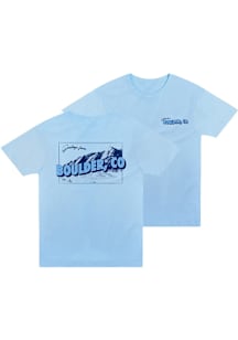 Uscape Boulder Light Blue Greetings From Short Sleeve Fashion T Shirt