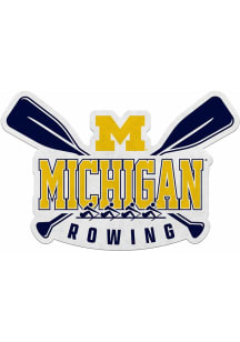 Navy Blue Michigan Wolverines Rowing Shape Cut Pennant