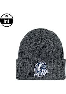 LogoFit Drake Bulldogs INF Northpole Cuffed Baby Knit Hat - Charcoal