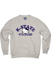 Womens Grey K-State Wildcats Quick Look Crew Sweatshirt