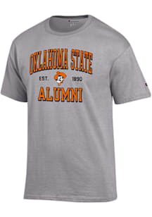 Champion Oklahoma State Cowboys Grey Est Alumni Jersey Short Sleeve T Shirt