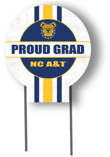 North Carolina A&amp;T State University KH Sports Fan Grad graduation graphic Yard Sign - White