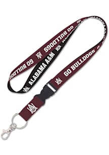 Alabama A&M Bulldogs Detachable Lanyard - Maroon