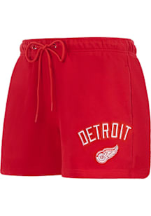 Pro Standard Detroit Red Wings Womens Red Classic Chenille Shorts