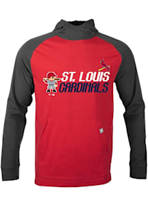 Levelwear St Louis Cardinals Mens Cardinal Uproar 8-Bit Baseball Long Sleeve Hoodie
