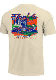 Florida Gators Ivory Hand Drawn Campus Stack Short Sleeve T Shirt