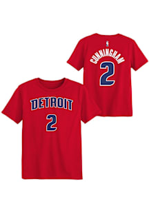 Cade Cunningham  Detroit Pistons Boys Red NN Short Sleeve T-Shirt