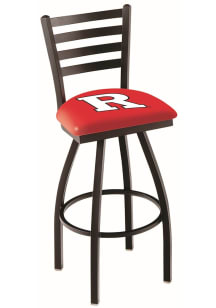 Black Rutgers Scarlet Knights High Back Swivel Pub Stool