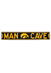 Iowa Hawkeyes 6x36 Man Cave Street Sign