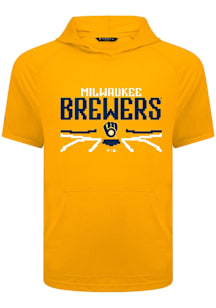 Levelwear Milwaukee Brewers Gold Phase Arcade Short Sleeve Hoods