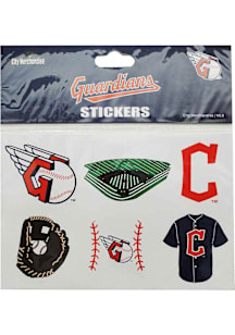 Cleveland Guardians 6pk Stickers - Navy Blue