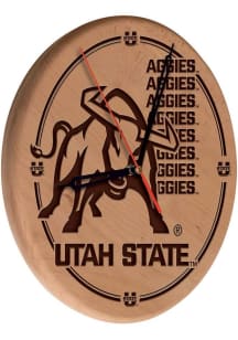 Utah State Aggies Laser Engraved Wall Clock