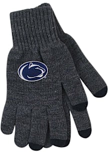 Penn State Nittany Lions LogoFit Smart Touch Mens Gloves - Dark Grey